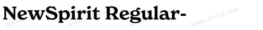 NewSpirit Regular字体转换